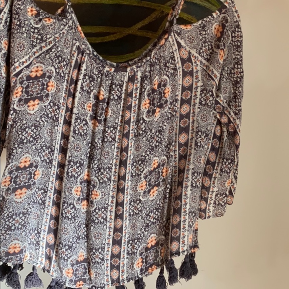 AE off the shoulder with straps blouse
